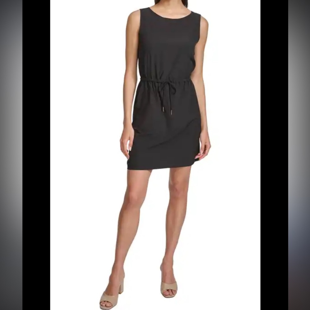 CALVIN KLEIN PERFORMANCE Womens black Moisture Wicking Mini Active Wear Dress